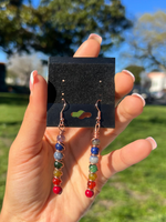 Load image into Gallery viewer, Peace 7 Chakra Earrings