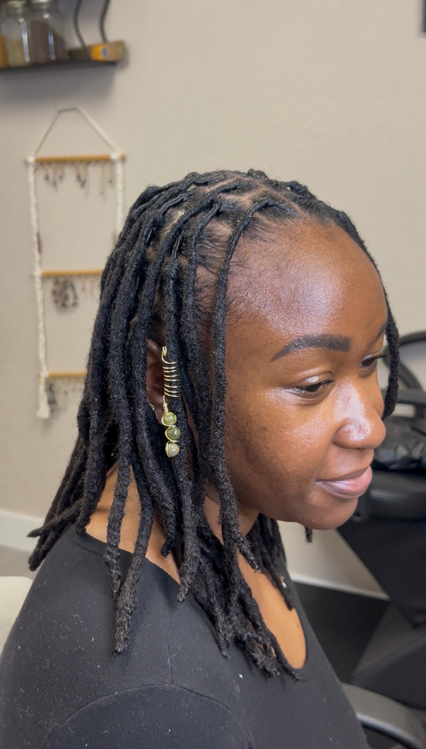 Spiral Loc Jewel ( Triple Gem )